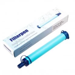 HELIOS Water Bottles Portable Water Filter For Camping, Water Purifier, Set Of 4