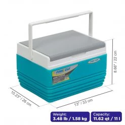 PINNACLE Eskimo Blue Ice Chests Outdoor Set | 37 Qt & 12 Qt | Camping Ice Coolers | CLEARANCE