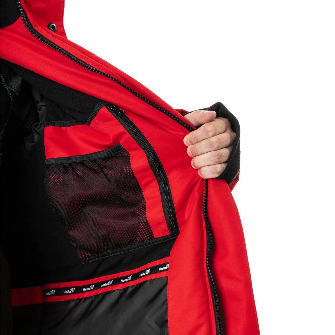 HELIOS Angler Pro Windproof Winter Jacket And Bibs Set For Men, Red Apparel 7 HELIOS Angler Pro Windproof Winter Jacket And Bibs Set For Men, Red Apparel