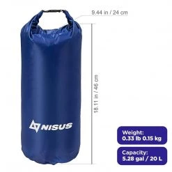 NISUS 10, 20, 30 L Polyester Waterproof Dry Bags For Fishing, Kayaking