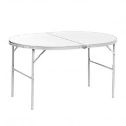 NISUS Folding Outdoor Camping Table | Lightweight Aluminum | Adjustable Height | 4 FT Oval | CLEARANCE Camp Tables