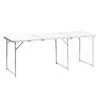 NISUS Folding Outdoor Camping Table | Lightweight Aluminum | Adjustable Height | 6 FT Length | CLEARANCE