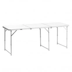 NISUS Folding Outdoor Camping Table | Lightweight Aluminum | Adjustable Height | 6 FT Length | CLEARANCE