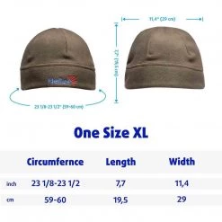 HELIOS Apparel Legion Fleece Hat For Winter And Cold Weather, One Layer 24 HELIOS Apparel Legion Fleece Hat For Winter And Cold Weather, One Layer