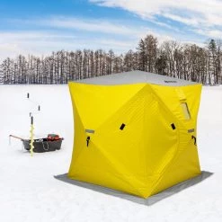 Ice Shelters NISUS Insulated 2-Person Cube Series Pop-up Ice Fishing Shelter