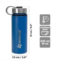 NISUS Insulated Sports Water Bottle | 18 Oz | Stainless Steel | 3 Lid Types | CLEARANCE 43 NISUS Insulated Sports Water Bottle | 18 Oz | Stainless Steel | 3 Lid Types | CLEARANCE