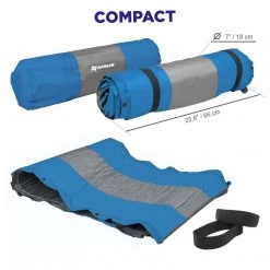 NISUS 2-inch Self Inflating Camping Sleeping Pad, Blue And Gray