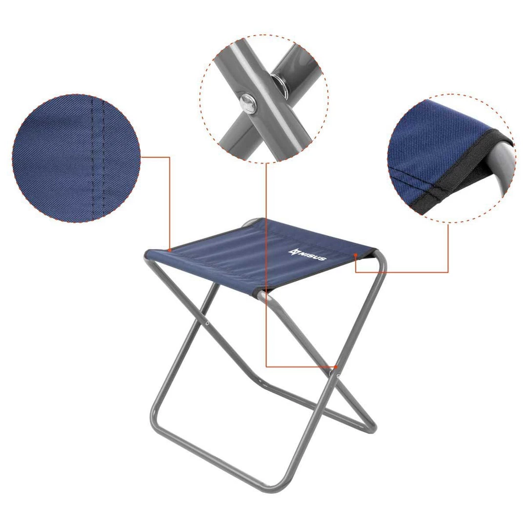 NISUS Set Of Four Compact Folding Blue Tourist Camping Stools 5 NISUS Set Of Four Compact Folding Blue Tourist Camping Stools