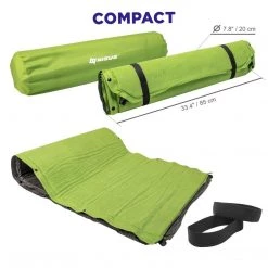 NISUS 2-inch XL Size Self Inflating Camping Sleeping Pad, Green Sleeping Pads & Hammocks