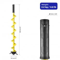 TONAR ICEBERG Premium Ice Auger Bit For Cordless Drill - 5 Inch Diameter