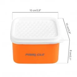 PINNACLE Polaris Set Of 2 Plastic Lunch Boxes | 8.5 Oz | Insulated Bag | Food Storage Containers, Orange | CLEARANCE