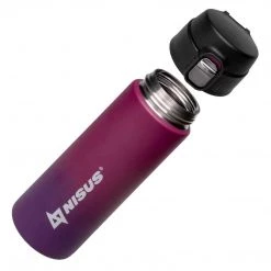 NISUS Water Bottles Compact Stainless Steel Insulated Water Bottle, Red, 14 Oz