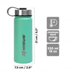 NISUS Insulated Sports Water Bottle | 18 Oz | Stainless Steel | 3 Lid Types | CLEARANCE 33 NISUS Insulated Sports Water Bottle | 18 Oz | Stainless Steel | 3 Lid Types | CLEARANCE