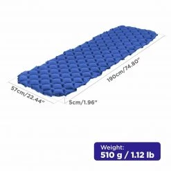 HELIOS 2-inch Waterproof Lightweight Self Inflating Mat With Carry Bag