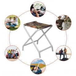 NISUS Set Of 2 Camo Portable Folding Chairs For Fishing And Outdoor FISHING CHAIRS