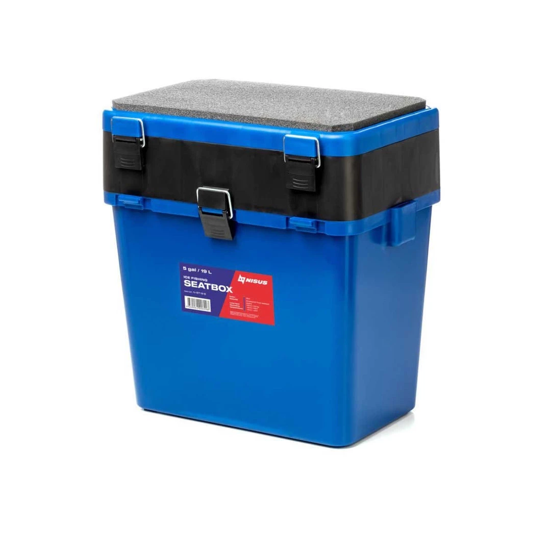 NISUS Ice Fishing Bucket Type Box With Seat | 2 Compartments | 5 Gal 13 NISUS Ice Fishing Bucket Type Box With Seat | 2 Compartments | 5 Gal