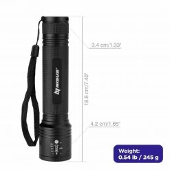 NISUS High-Powered LED Handheld Flashlight With Zoom Flashlights