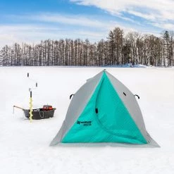 NISUS Insulated 3-Person Delta Series Pop-up Ice Fishing Shelter