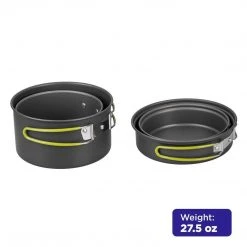 CAMPSOR Camp Cookware Outdoor Cooking Set For Camping, Compact Cookware