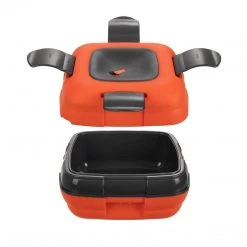 PINNACLE Paloma Set Of 3 Orange Plastic Lunch Containers | Thermal Food Storage Boxes | CLEARANCE Camp Cookware