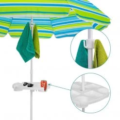 NISUS Beach Umbrella Table Tray With Plastic Hooks