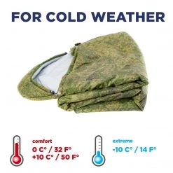 NISUS TRAVEL EXTREME 220/90/200 Compact Lightweight Waterproof Synthetic Cotton Lined Camping Sleeping Bag Sleeping Bags