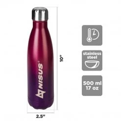 NISUS Water Bottles Double-Colored Twist Top Water Bottle | 17 Oz | Stainless Steel | CLEARANCE 18 NISUS Water Bottles Double-Colored Twist Top Water Bottle | 17 Oz | Stainless Steel | CLEARANCE