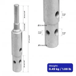 TONAR Ice Fishing Accessories NISUS® 2-Stage Drill Adapter With Safety Drill Flange
