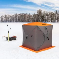 NISUS 2-Person Cube Series Pop-up Ice Fishing Shelter Ice Shelters 19 NISUS 2-Person Cube Series Pop-up Ice Fishing Shelter Ice Shelters