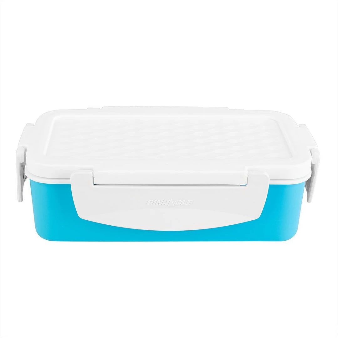 PINNACLE Camp Cookware Petra Blue Plastic Rectangular Lunch Container | 27 Oz | Food Storage Box | CLEARANCE 4 PINNACLE Camp Cookware Petra Blue Plastic Rectangular Lunch Container | 27 Oz | Food Storage Box | CLEARANCE