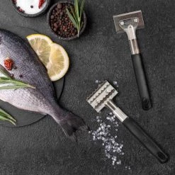 NISUS Stainless Steel Fish Scales Remover Fish Scaler & Knives