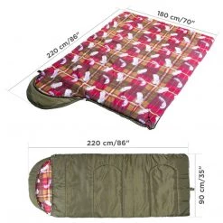 NISUS TRAVEL 220/90/300 Large Size Lightweight Synthetic Cotton Lined Camping Sleeping Bag Sleeping Bags