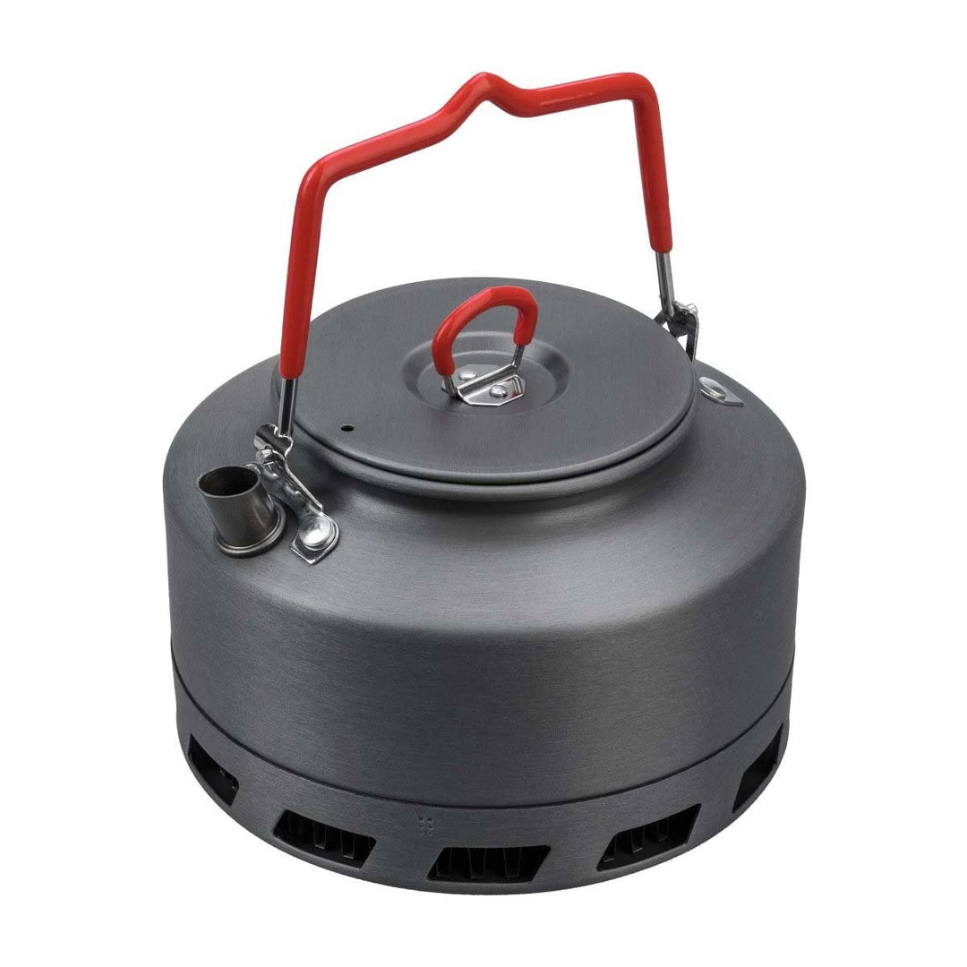 CAMPSOR Compact Outdoor Anodized Aluminum Kettle For Camping With Windscreen Bottom 3 CAMPSOR Compact Outdoor Anodized Aluminum Kettle For Camping With Windscreen Bottom
