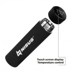 NISUS Water Bottles Stainless Insulated Water Bottle With LED Temperature Display, 15 Oz