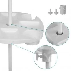 NISUS Beach Umbrella Table Tray With Plastic Hooks