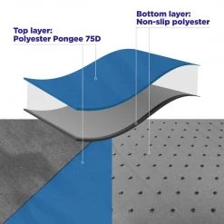 NISUS 2-inch Self Inflating Camping Sleeping Pad, Blue And Gray