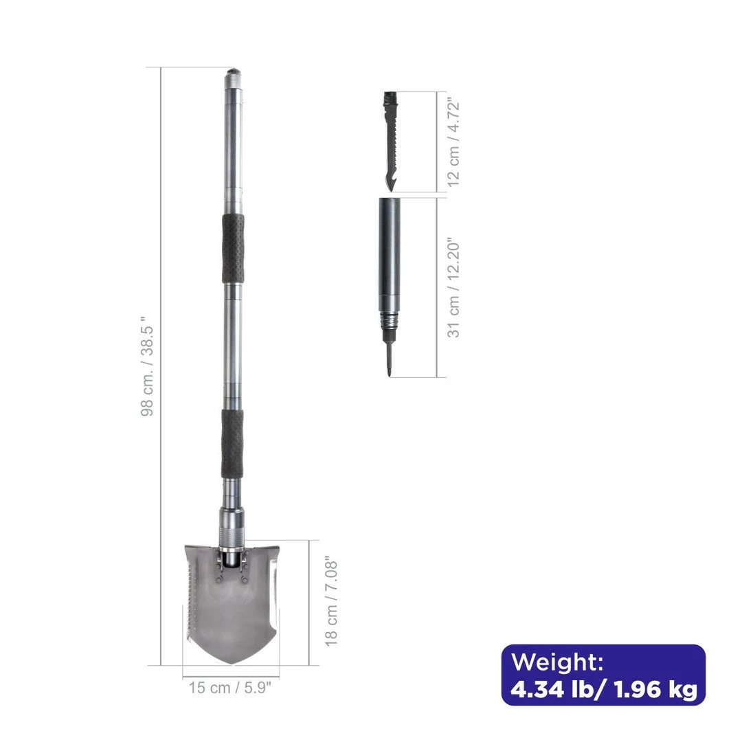 HELIOS Shovels Multifunctional Portable 38-inch Folding Survival Shovel For Camping 5 HELIOS Shovels Multifunctional Portable 38-inch Folding Survival Shovel For Camping