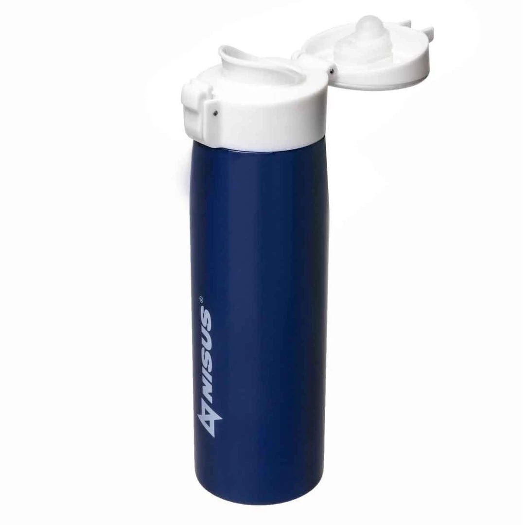 NISUS Push Button Lid Water Bottle, Stainless Steel, 16 Oz Water Bottles 5 NISUS Push Button Lid Water Bottle, Stainless Steel, 16 Oz Water Bottles