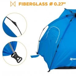 NISUS 2 Person Easy Up Beach Tent Sun Shade Shelter UPF 50+ Beach Tents & Shelters