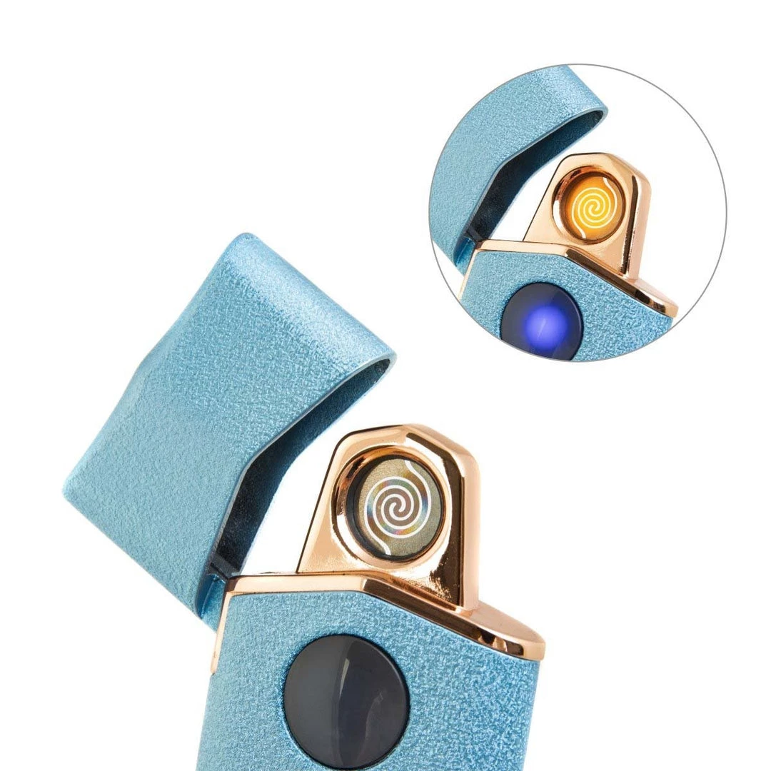 PILETA USB Rechargeable Wind-Resistant Electric Lighter With Lid 6 PILETA USB Rechargeable Wind-Resistant Electric Lighter With Lid