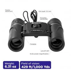 NISUS 8x22 Compact Lightweight Binocular For Backpacking