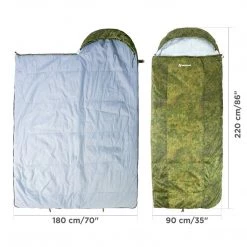 NISUS TRAVEL EXTREME 220/90/200 Compact Lightweight Waterproof Synthetic Cotton Lined Camping Sleeping Bag Sleeping Bags