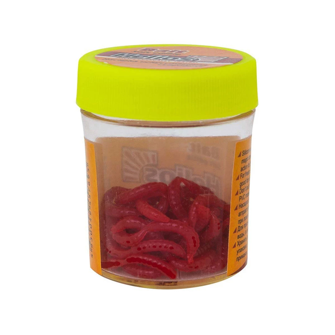 HELIOS Soft Bait Lure Artificial Lure Red Maggot 1.5 Oz 4 HELIOS Soft Bait Lure Artificial Lure Red Maggot 1.5 Oz