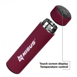 NISUS Water Bottles Stainless Insulated Water Bottle With LED Temperature Display, 15 Oz