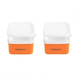 PINNACLE Polaris Set Of 2 Plastic Lunch Boxes | 8.5 Oz | Insulated Bag | Food Storage Containers, Orange | CLEARANCE
