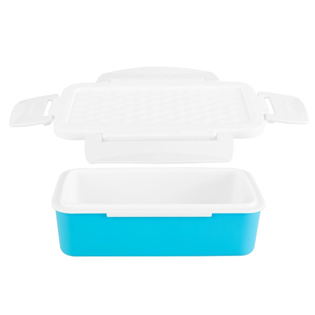 PINNACLE Camp Cookware Petra Blue Plastic Rectangular Lunch Container | 27 Oz | Food Storage Box | CLEARANCE 6 PINNACLE Camp Cookware Petra Blue Plastic Rectangular Lunch Container | 27 Oz | Food Storage Box | CLEARANCE
