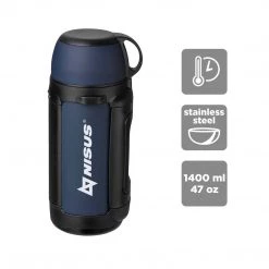 NISUS Blue Large Insulated Water Flask With Handle, 47 Oz Water Flasks