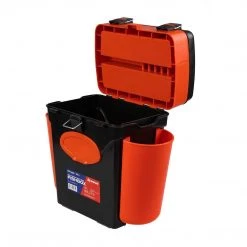 NISUS Ice Fish Boxes & Bait Bucket FishBox 10 Liter SeatBox For Ice Fishing, 2 Compartments