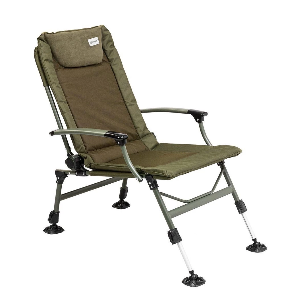 NISUS Reclining Aluminum Camping Chair With Adjustable Legs 6 NISUS Reclining Aluminum Camping Chair With Adjustable Legs