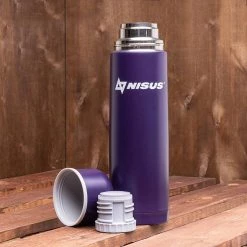 NISUS Water Flasks Compact Insulated Vacuum Flask With 2 Lid Cups, 33 Oz, Limited Edition